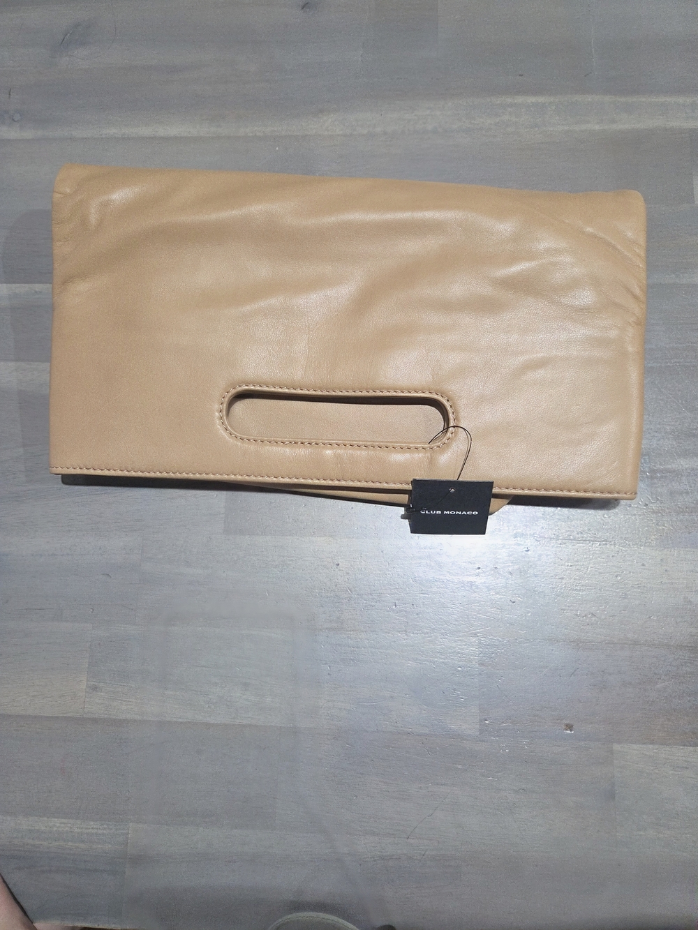 Tan Foldable Bag Oversized Soft Slouchy Handbag NWT